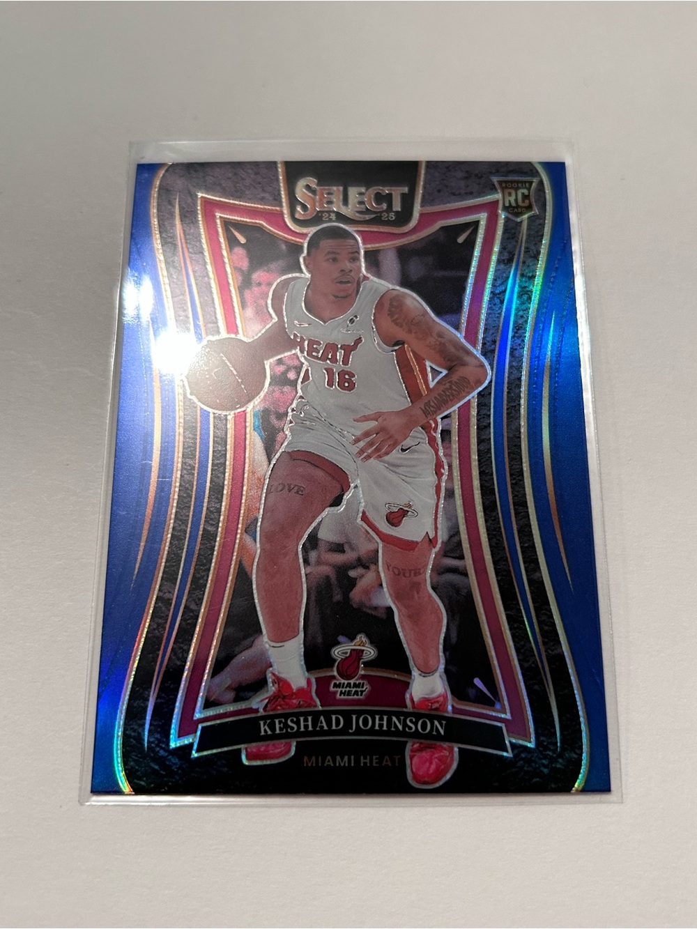 Select Keshad Johnson Miami Heat Rookie Card - Blue Prizm